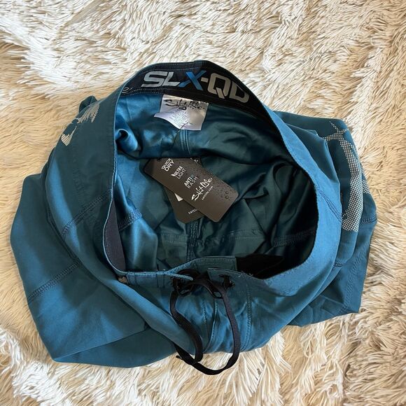 NWT Salt Life SLX-QD Teal Blue Men’s Swim Trunks Size 28 HYPDE Quick Dry - Picture 8 of 13